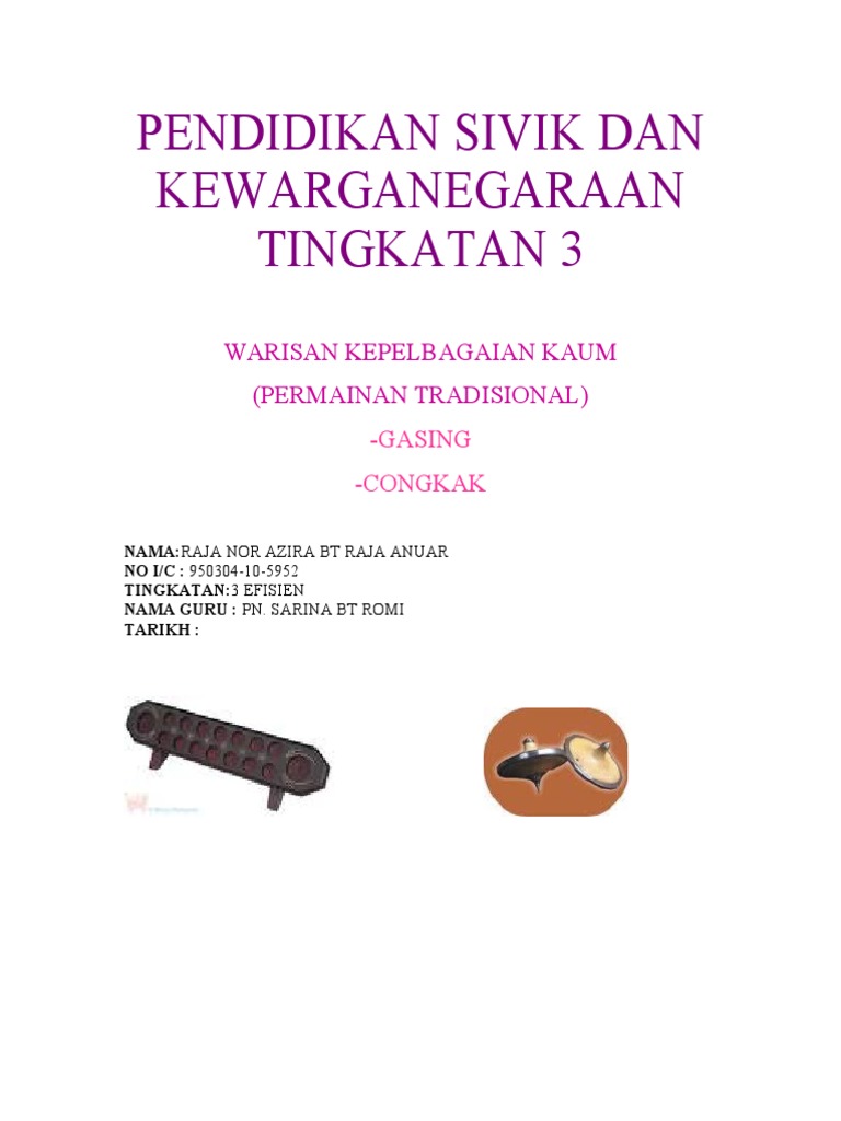 Folio Sivik Tingkatan 3