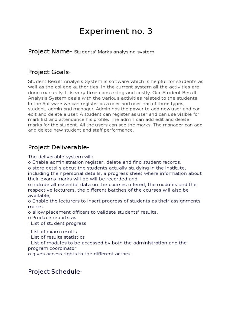 Experiment No 3 | PDF | Risk Management | Risk
