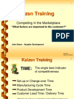 Kaizen Training: Reducing Lead Times Through Eliminating Non-Value Added Activities