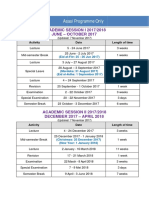 Academic Sessions 2017 2018 Pindaan Interim Dan Asasi