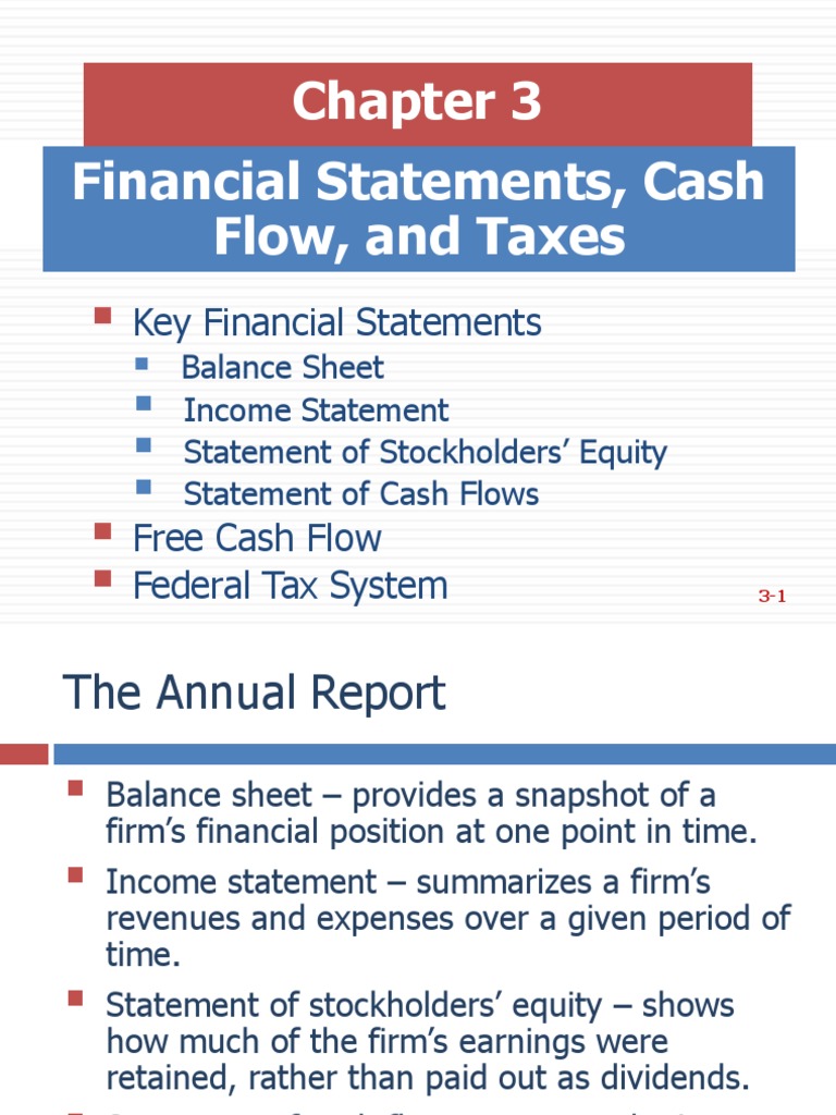 Chapter 03 PDF Dividend Cash Flow Statement