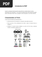 Characteristics of Ports: Introduction To PORT