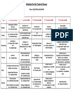 Time Table Even Sem Tutorials