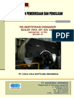 Re-Sertifikasi Disnaker: Boiler Pipa Api S/N. 3415