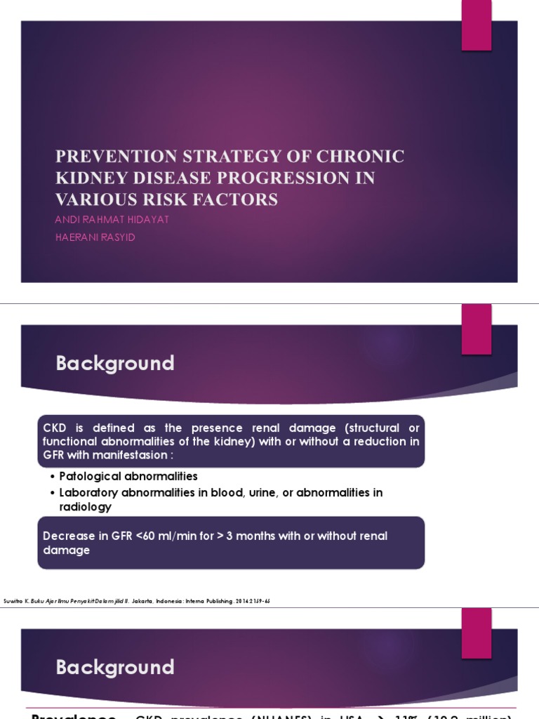 Strategies to Prevent CKD Progression | PDF | Chronic Kidney Disease ...