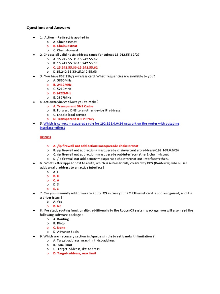 MTCNA Simulationsfragen