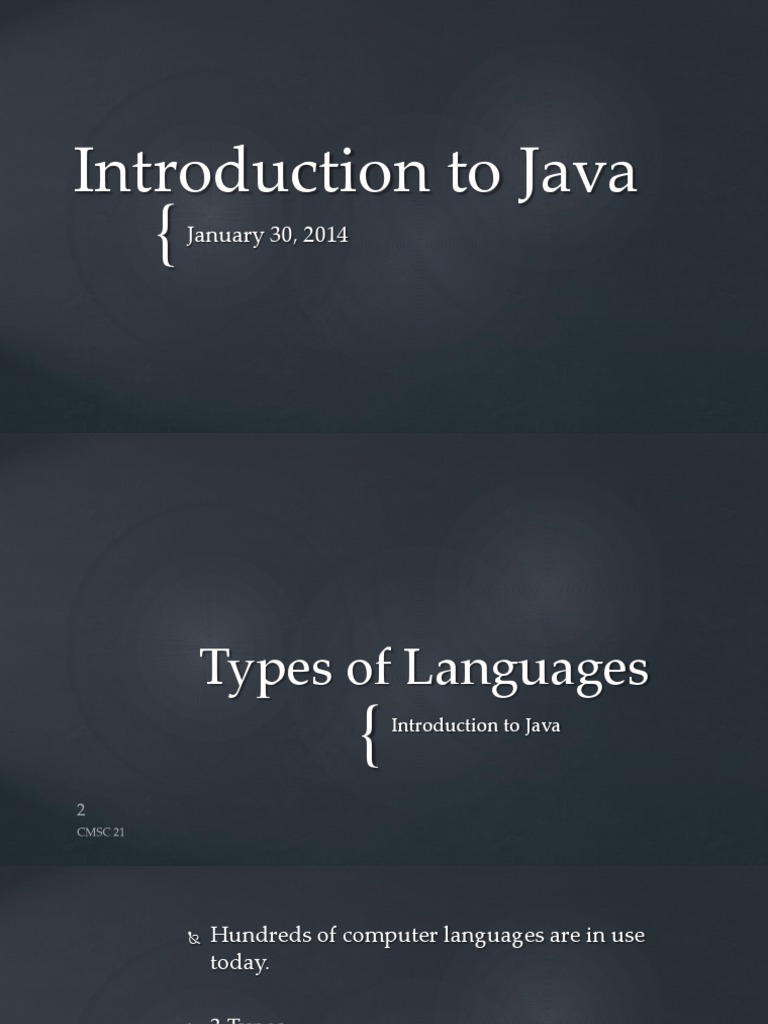 1-4 Introduction To JAVA | PDF | Java (Programming Language) | Computer ...