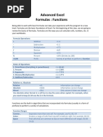 Advanced Excel Part 1