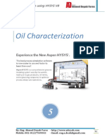 Oil Characterization: Process Simulation Using HYSYS V8