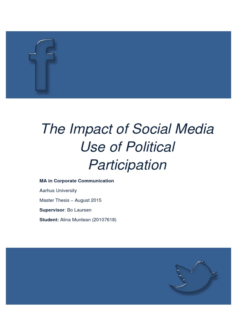 The Impact of Social Media On Political Participation | PDF | Social ...