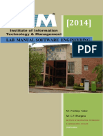 Lab Manual Software Engineering: Mr. Pradeep Yadav Mr. C.P. Bhargava