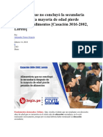 limentista que no concluyó la secundaria después de la mayoría de edad pierde pensión de alimentos.docx