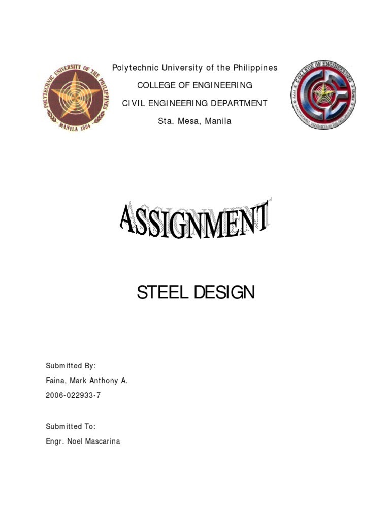 Steel Design Project - PUP Civil Engineering | PDF
