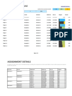 Assignment Schedule: Completion Color Bar Legend Select Criteria For Assignments Due Within