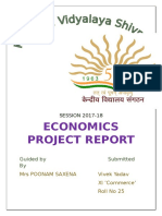 Economics Project Report: Guided by Submitted by
