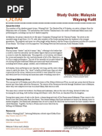 Study Guide: Malaysia Wayang Kulit: About The Artist