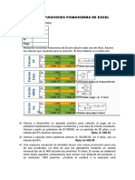 Práctica de Funciones Financieras de Excel