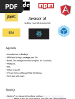 Javascript: No More Client Side Scripting Only