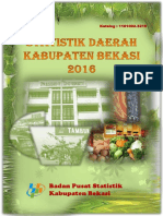 Statistik Daerah Kabupaten Bekasi 2016