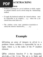 Backtracking and Branch and Bound Final