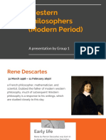 Western Philosophers (Modern Period)