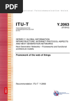 Itu-T: Framework of The Web of Things