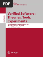 Verified Software: Theories, Tools, Experiments: Ernie Cohen Andrey Rybalchenko