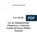 13703688 Ley 24 156 Antecedentes Parlamentarios Argentina