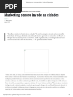 Marketing Sonoro Invade as Cidades - Le Monde Diplomatique