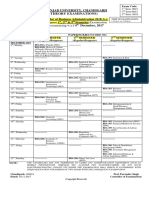 (Theory Examinations) : Date-Sheet For Bachelor of Business Administration (B.B.A.) - Commencing W.E.F 4