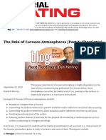 The Role of Furnace Atmospheres (Part 1 - Chemistry) - 2013-09-25 - Industrial Heating