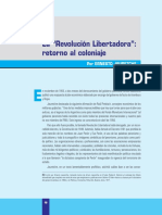 Jauretche La Revolucion libertadora Retorno al coloniaje.pdf