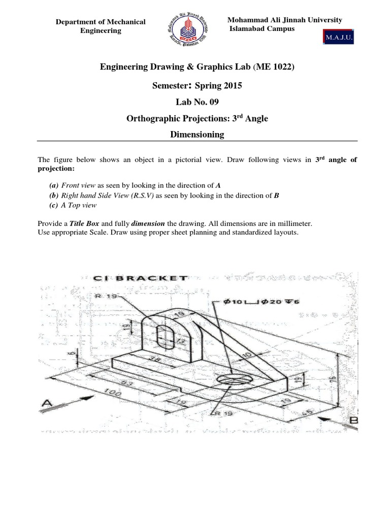 Lab No. (9) - Dimensioning | PDF
