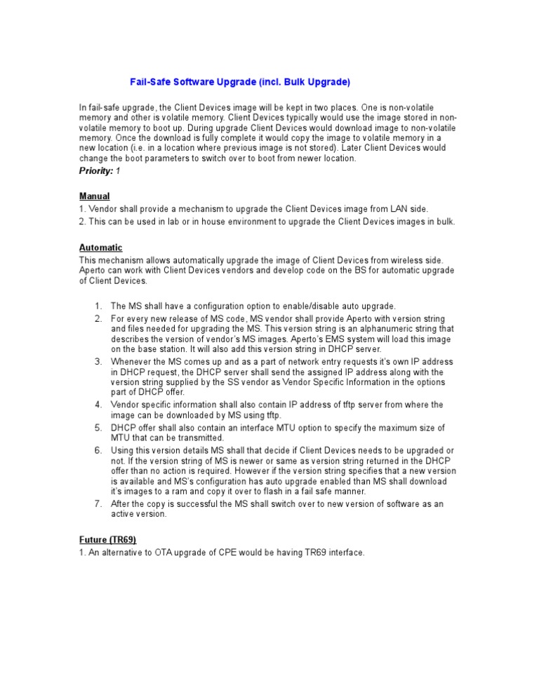 Fail-Safe Client Device Upgrade Guide | PDF | Computer Data Storage ...