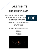 Mars and Its Surroundings