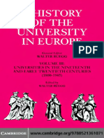 A History of The University in Europe Volume 3