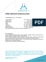 GUÍA #131: Crema Limpiadora Desmaquiladora