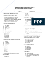 Examen de Formación Cívica y Ética