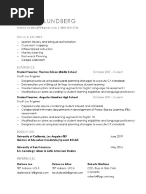 resume 2018