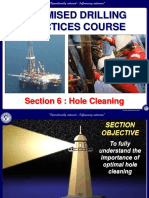 OPTIMISED DRILLING PRACTICES COURSE SECTION 6: HOLE CLEANING