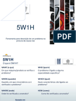 5W1H para análise de problema com lâmpada queimando no OHP