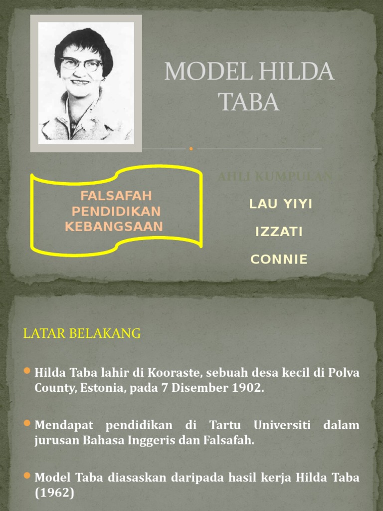 Model Hilda Taba PDF