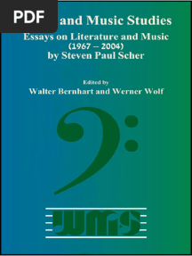 Scher - Paul - Essays On Literature and Music, 1967-2004. Ed. Bernhart&Wolf-Rodopi (2004)