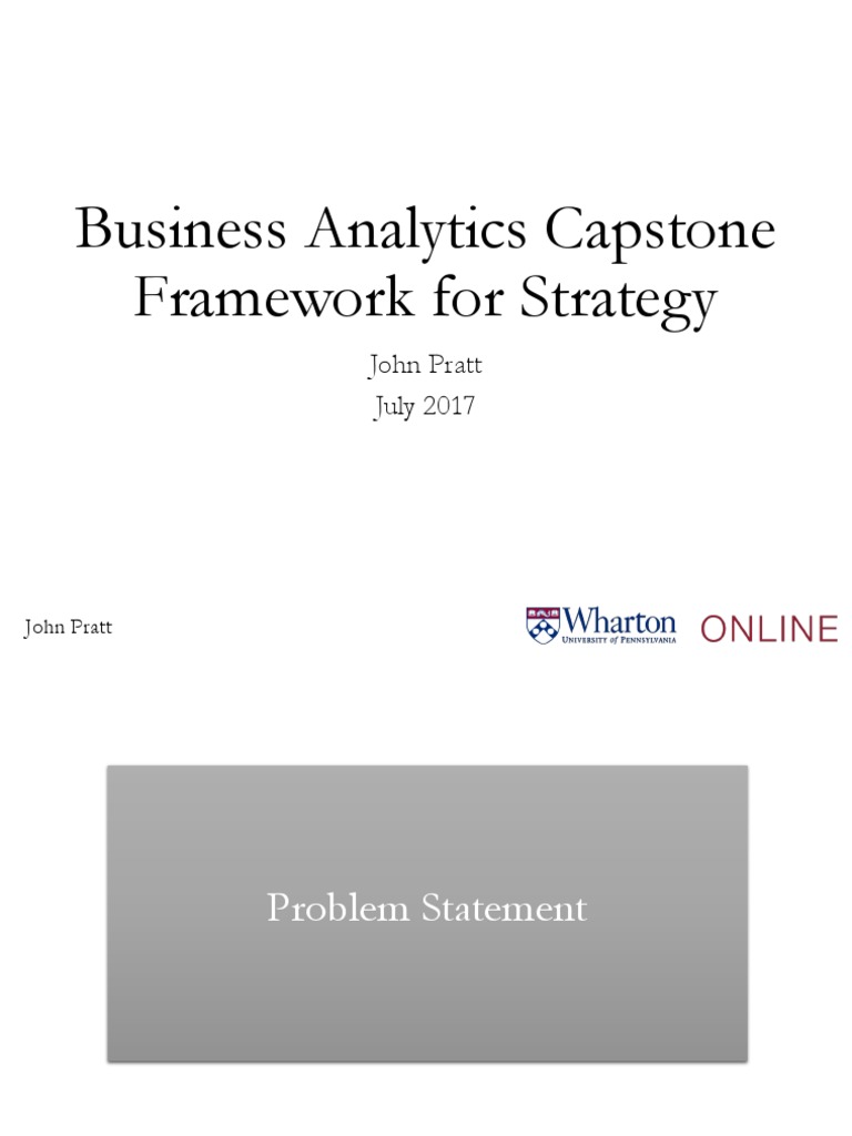 business analyst capstone project
