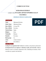 Curriculum Vitae: Personal Data