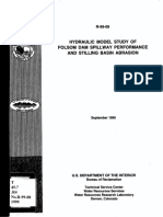 R-99-08 - Hydraulic Model Study of Folsom Dam Spillway Performance and Stilling Basin Abrasion