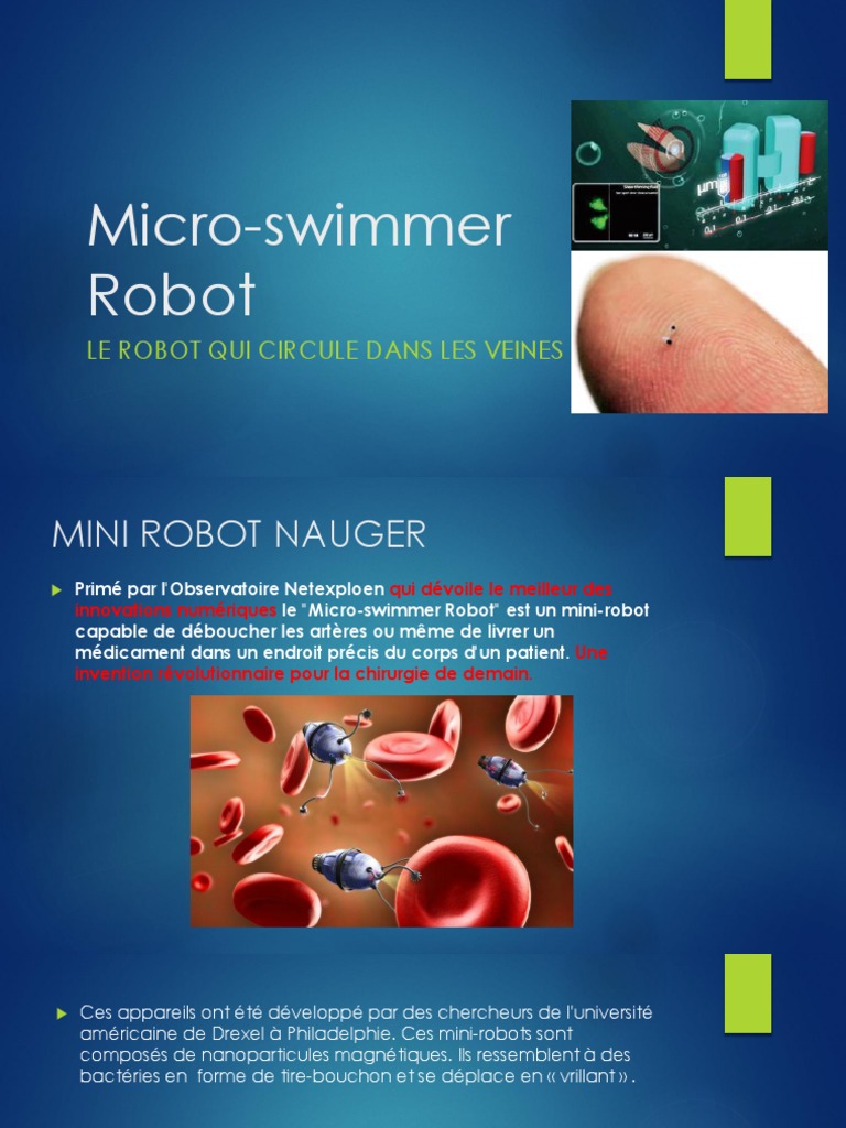 Mini-robots nageurs pour chirurgie ciblée | PDF | Impression 3D ...
