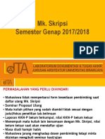 SOSIALISASI Peserta Mk. Skripsi Ganjil 2017-2018