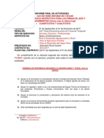 Informe Final EXTENSION Septiembre A Diciembre