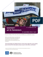Women, Art and Feminsim in Australia Since 1970 Symposium - Small Schedule